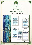 Catalogue des perles de verre bleues